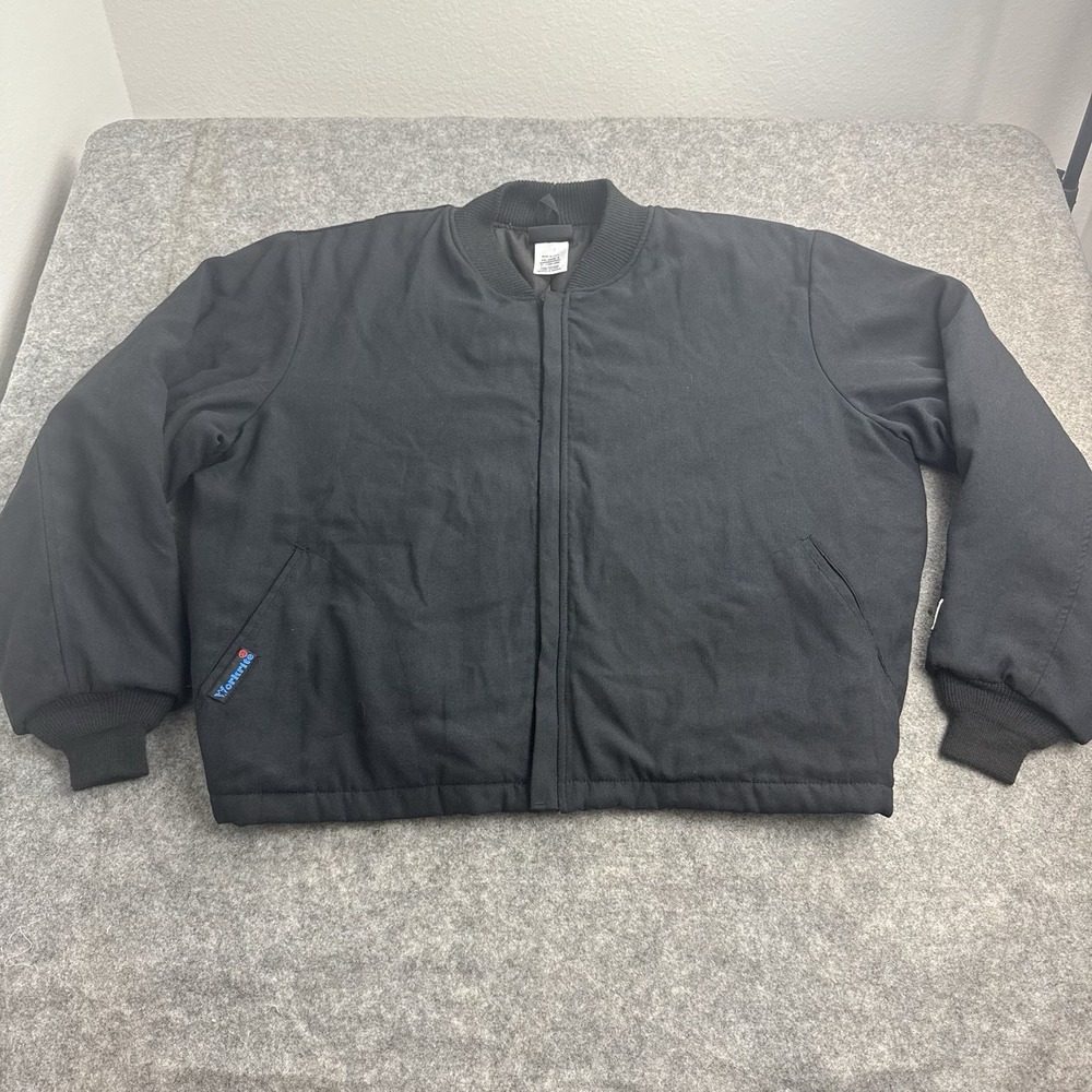 Workrite Benchmark FR Jacket Mens XXL Black Nomex IIIA Flame Resistant Quilt USA